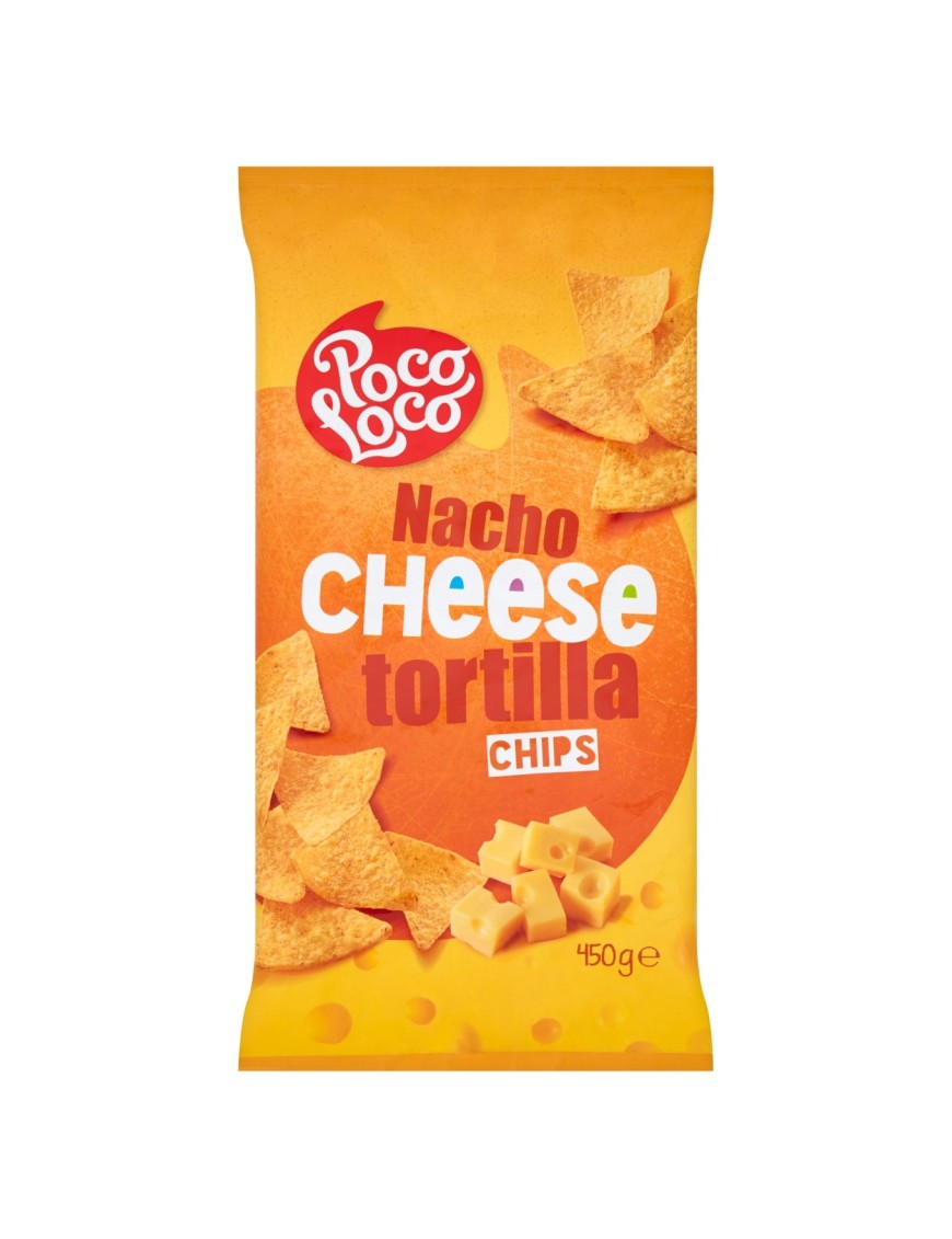 Poco Loco Chipsy kukurydziane o smaku sera 450g