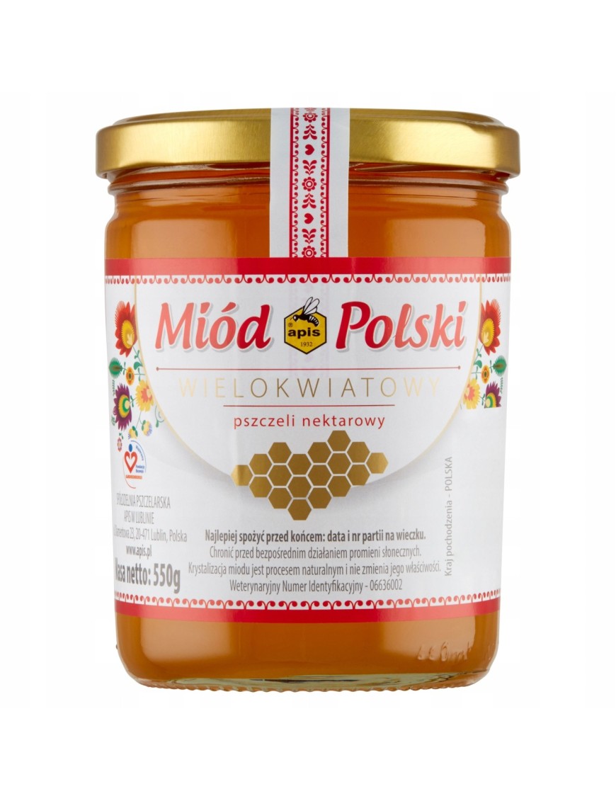 Apis Miód polski wielokwiatowy pszczeli nektarowy
