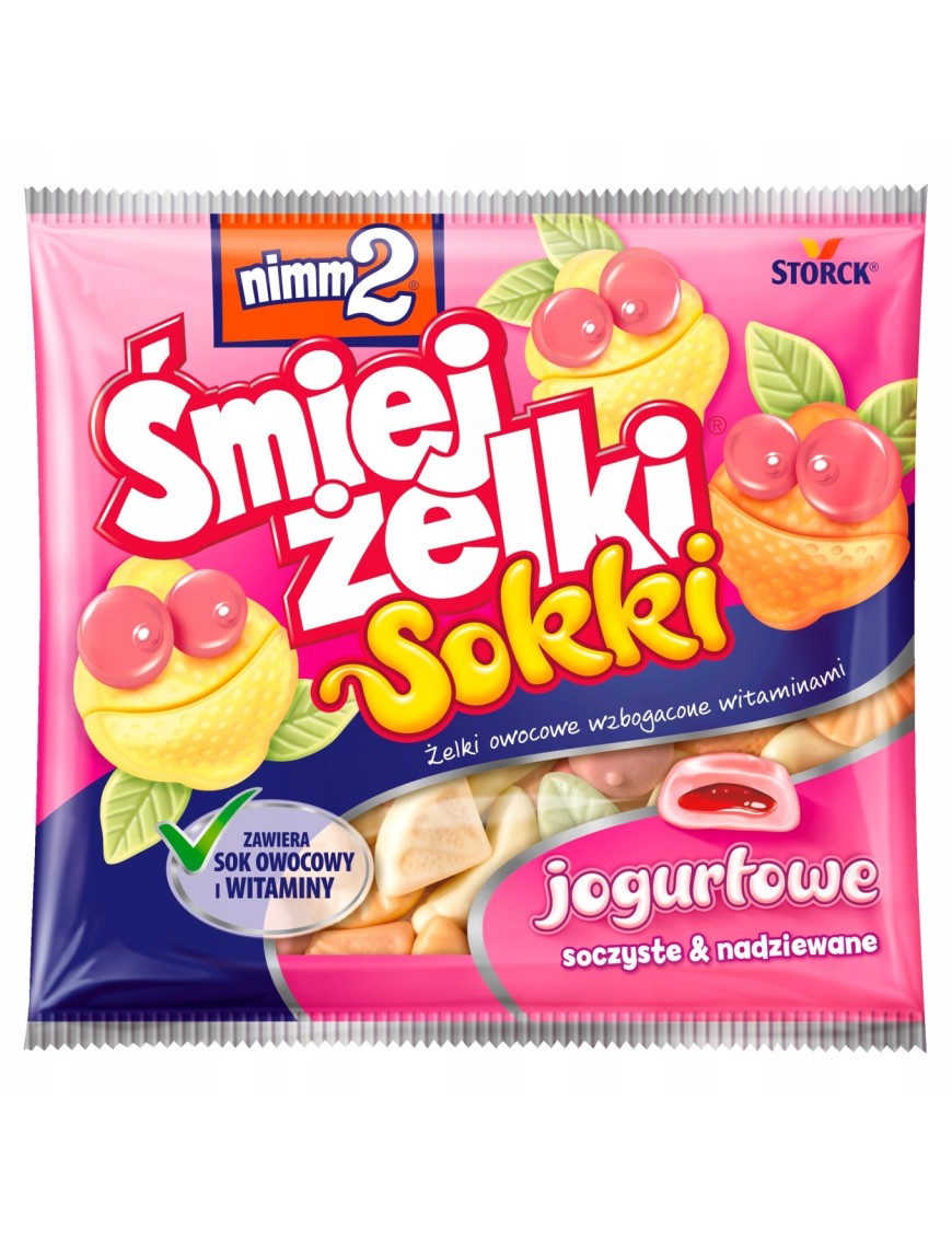 nimm2 Śmiejżelki Sokki jogurtowe Żelki owocowe