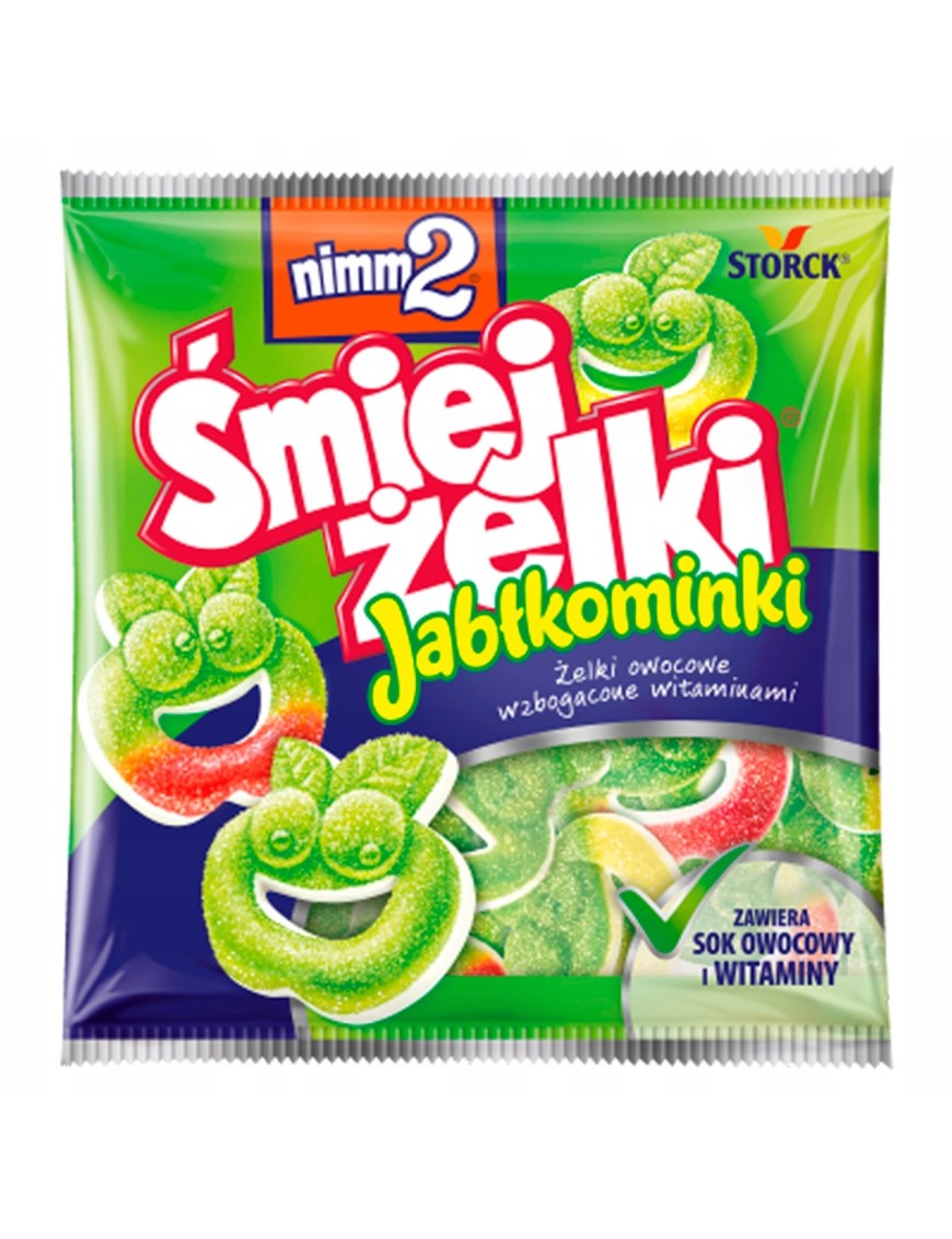 nimm2 Śmiejżelki Jabłkominki Żelki owocowe 90 g