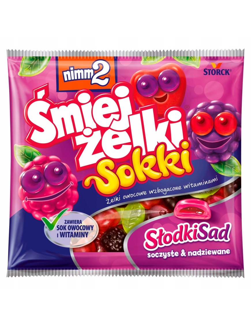 nimm2 Śmiejżelki Sokki Słodki Sad Żelki owocowe