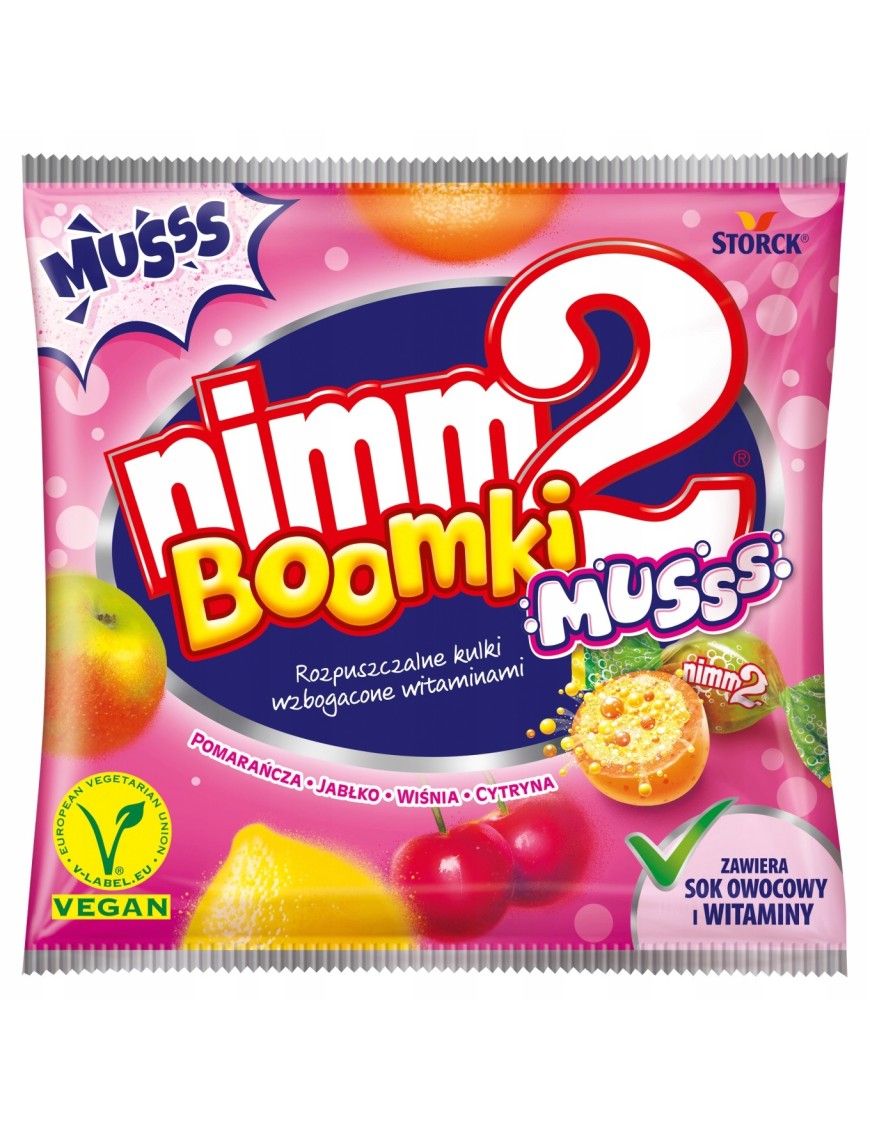 nimm2 Boomki Musss Rozpuszczalne cukierki owocowe