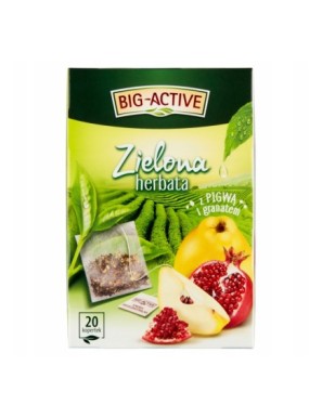 Big-Active Zielona herbata z pigwą i granatem 34 g