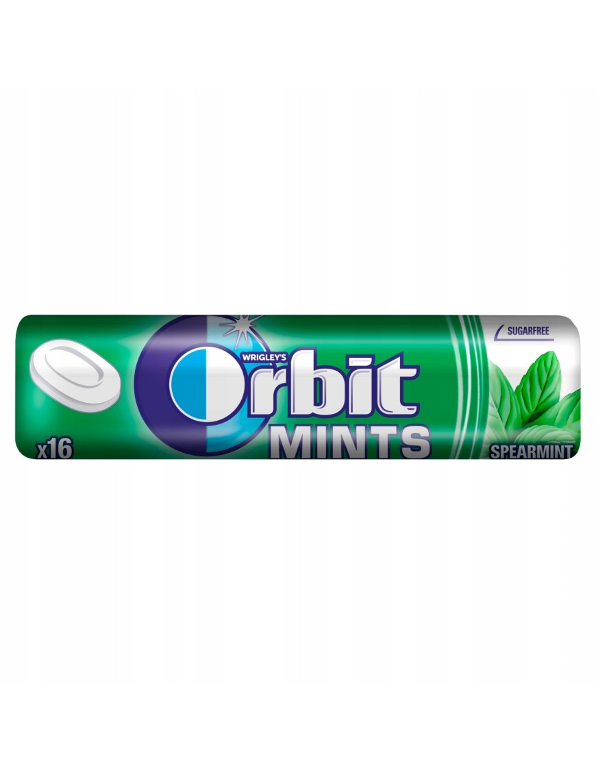 Orbit Spearmint Mints Cukierki bez cukru 28 g