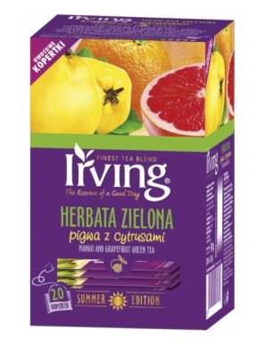 Irving Herbata zielona pigwa z cytrusami 30g