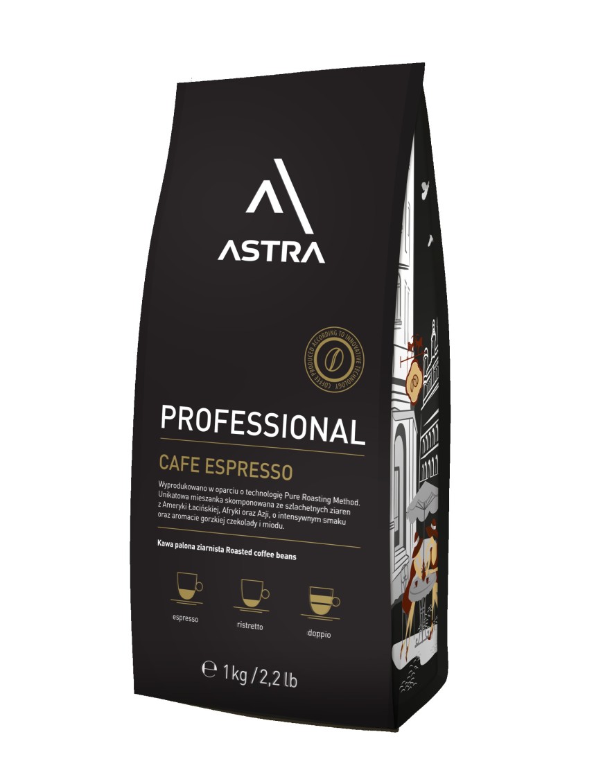 Astra Cafe Espresso Kawa palona ziarnista 1 kg