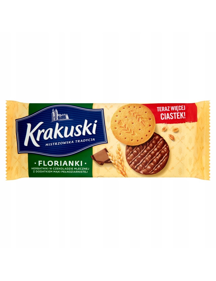 Krakuski Florianki Herbatniki w czekoladzie 171 g