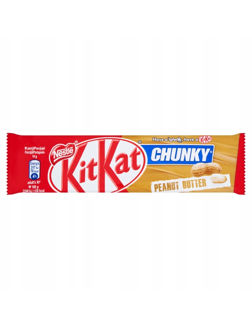 KitKat Chunky Peanut Butter Paluszek waflowy 42 g