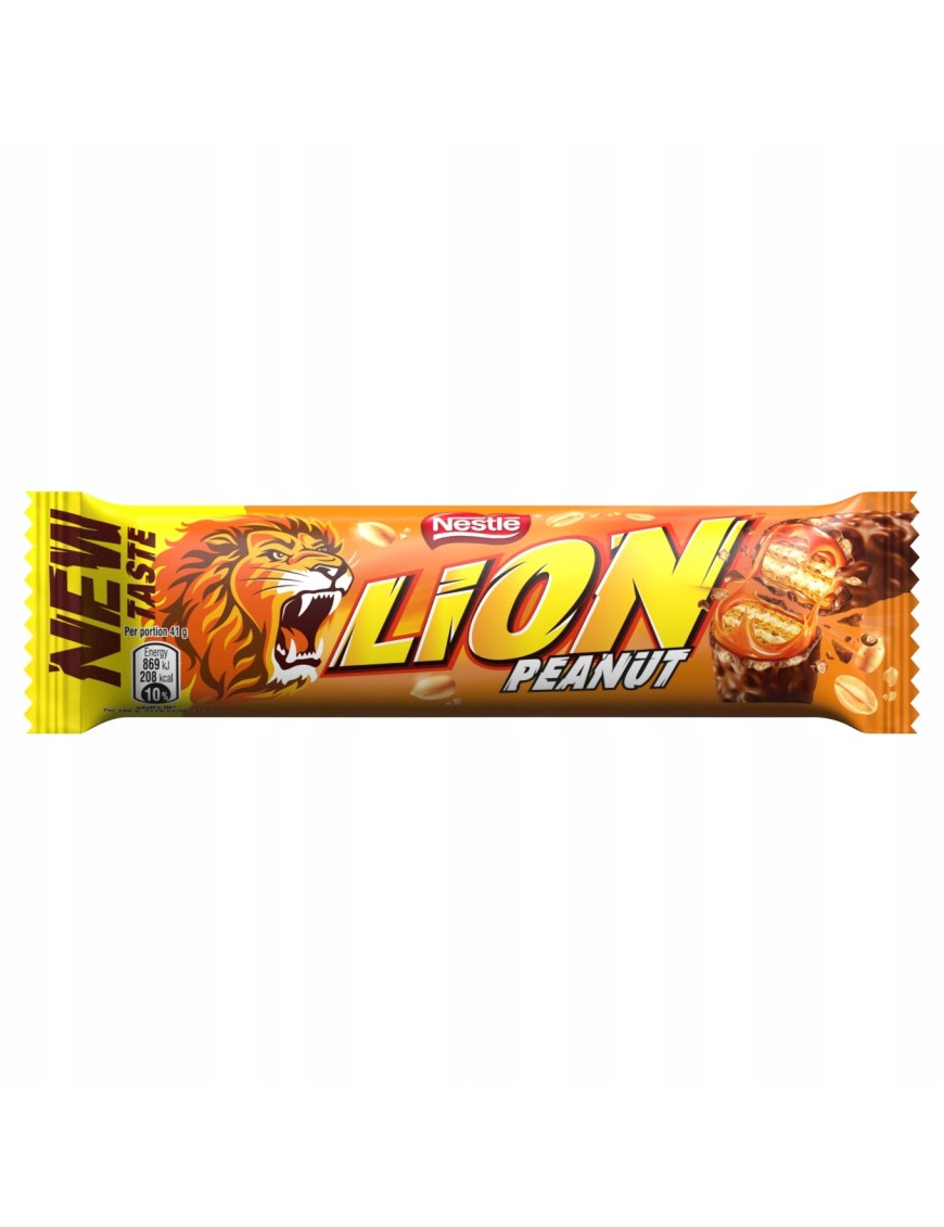 Lion Nadziewany wafel z karmelem płatkami 41 g