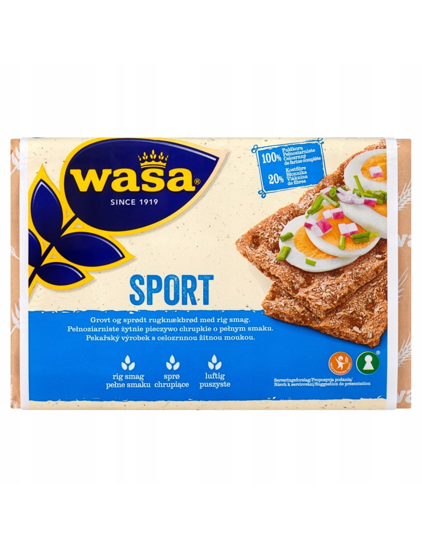 Wasa Sport Pieczywo chrupkie 275 g