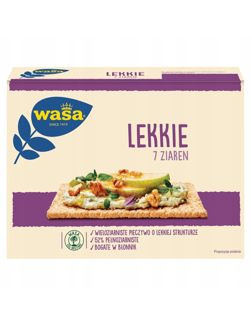 Wasa Pieczywo lekkie 7 ziaren 140 g