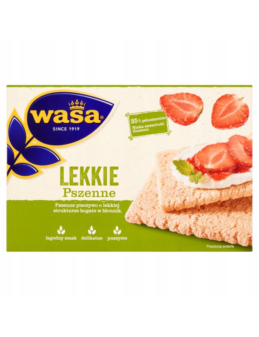 Wasa Lekkie pszenne Pieczywo 140 g