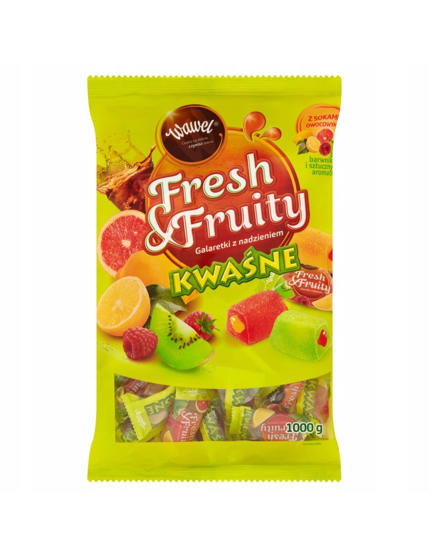 Wawel Fresh & Fruity Kwaśne Galaretki 1000 g