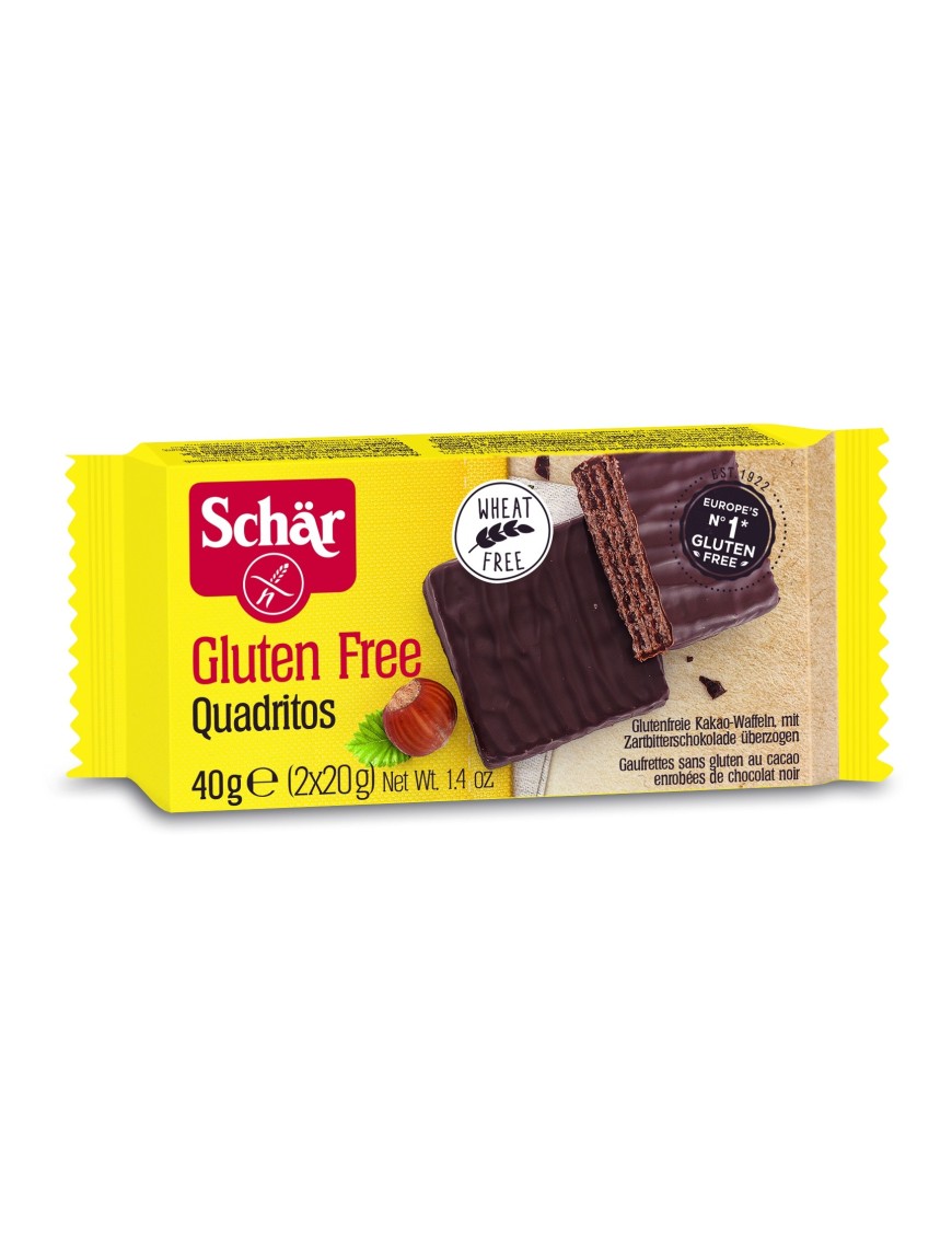 Schär Quadritos wafle o smaku kakaowym 40 g (2szt)