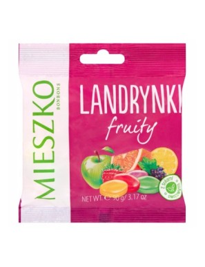 Mieszko Landrynki o smakach owocowych 90 g