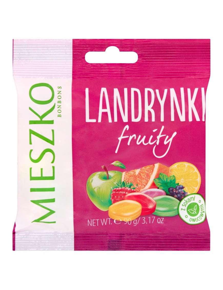 Mieszko Landrynki o smakach owocowych 90 g