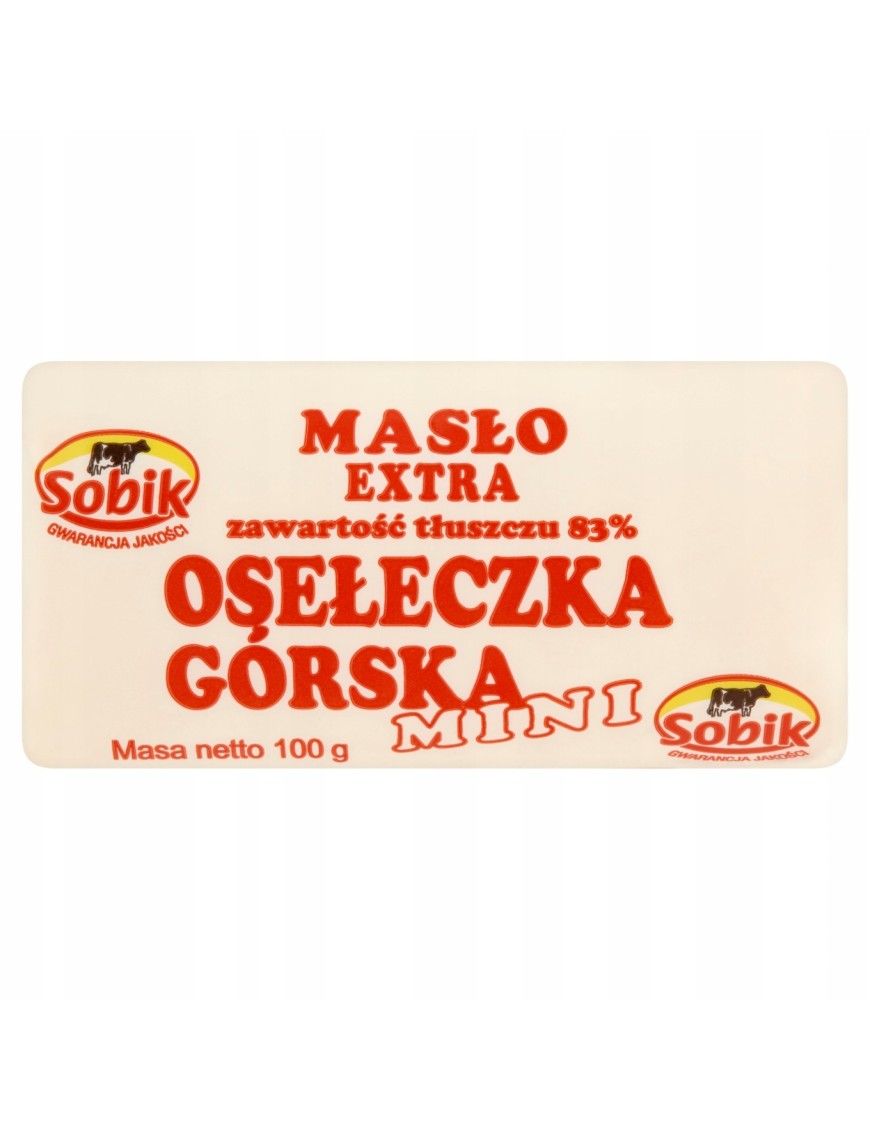 Sobik Masło ekstra osełeczka górska mini 100 g