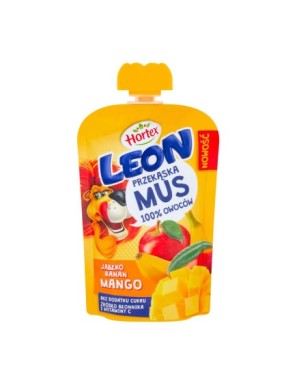 Hortex Leon Mus owocowy jabłko banan mango 100 g