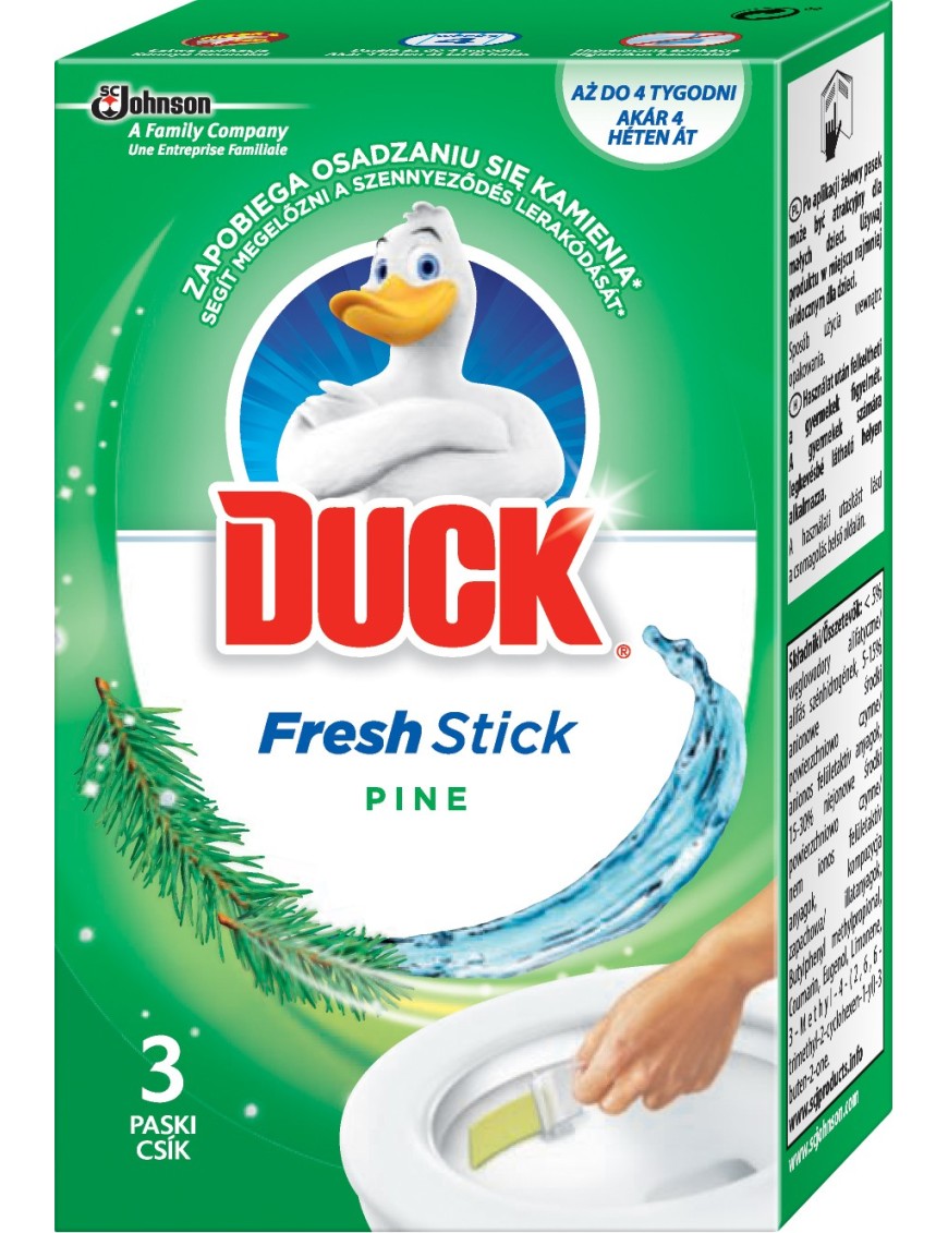 Duck Fresh Stick Pine Żelowe paski do toalet 27g