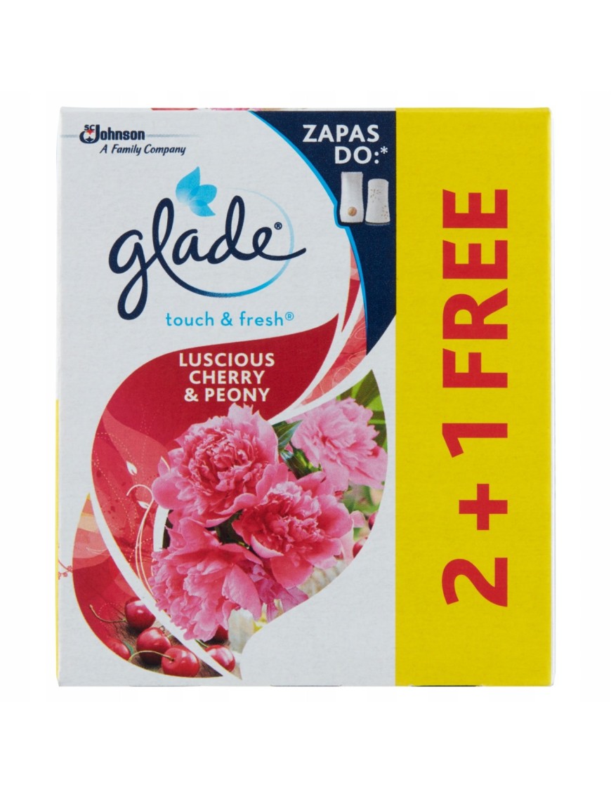 Glade Luscious Cherry & Peony Zapas 3 x 10ml