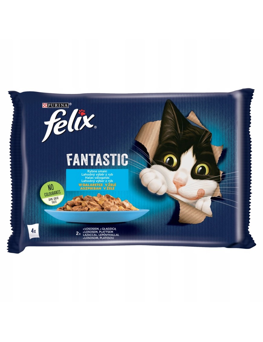 Felix Fantastic Karma dla kotów rybne smaki 340 g