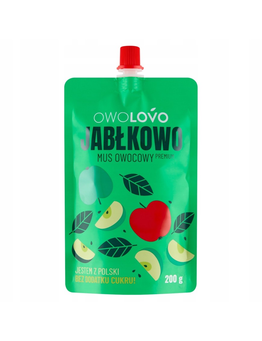 OWOLOVO Jabłkowo Mus owocowy 200 g