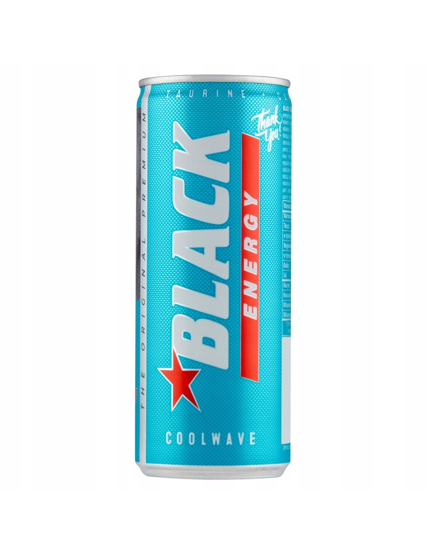 Black Energy Coolwavegazowany napój energetyzujący 250 ml