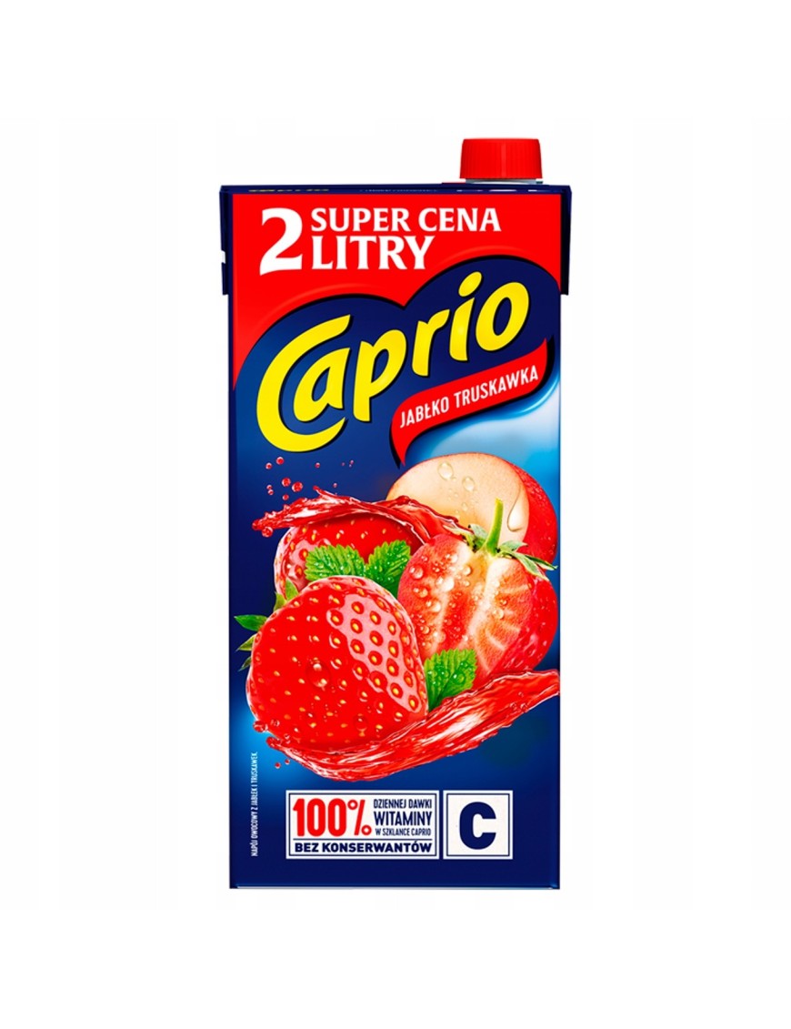 Caprio Napój jabłko truskawka 2 l
