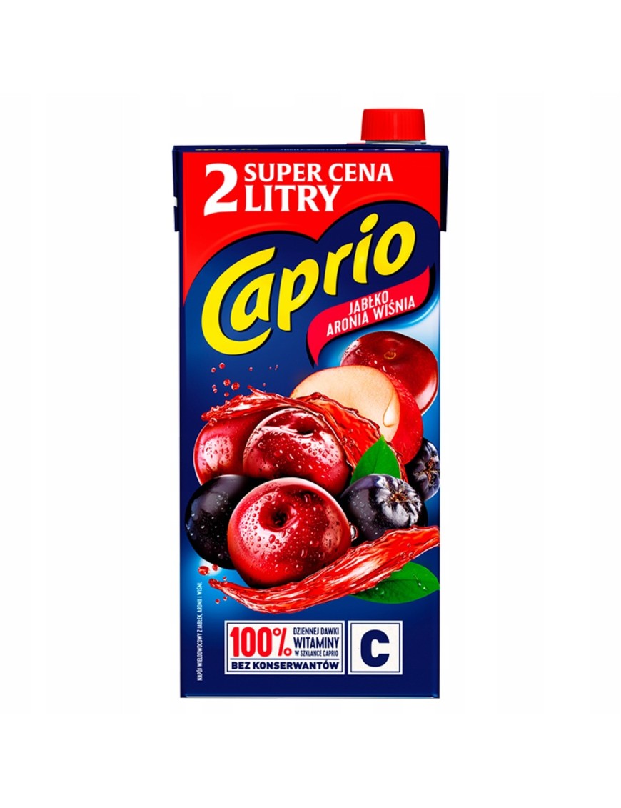 Caprio Napój jabłko aronia wiśnia 2 l