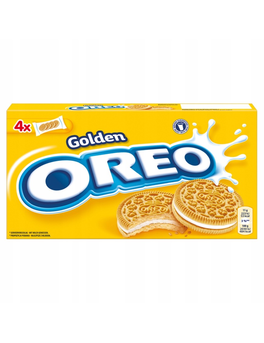 Oreo Golden Ciastka o smaku waniliowym 176g 16sztu