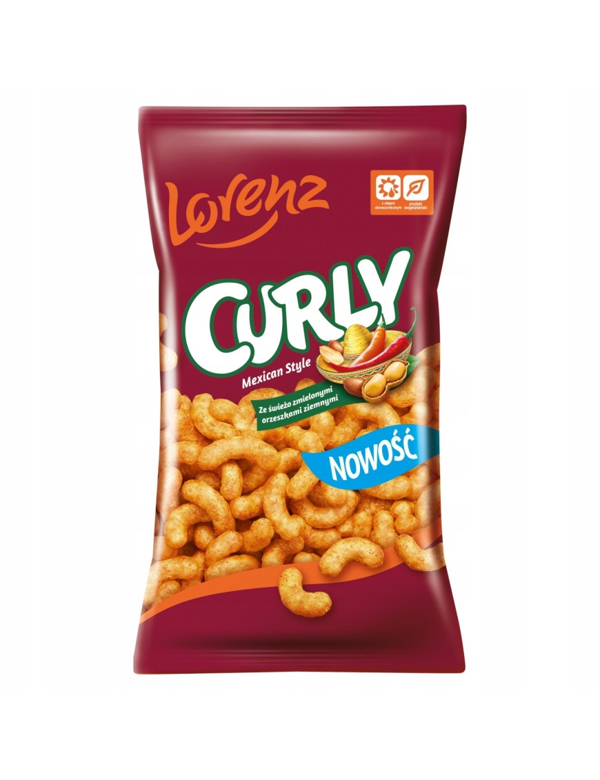 Lorenz Curly Mexican z orzeszkami ziemnymi 120 g