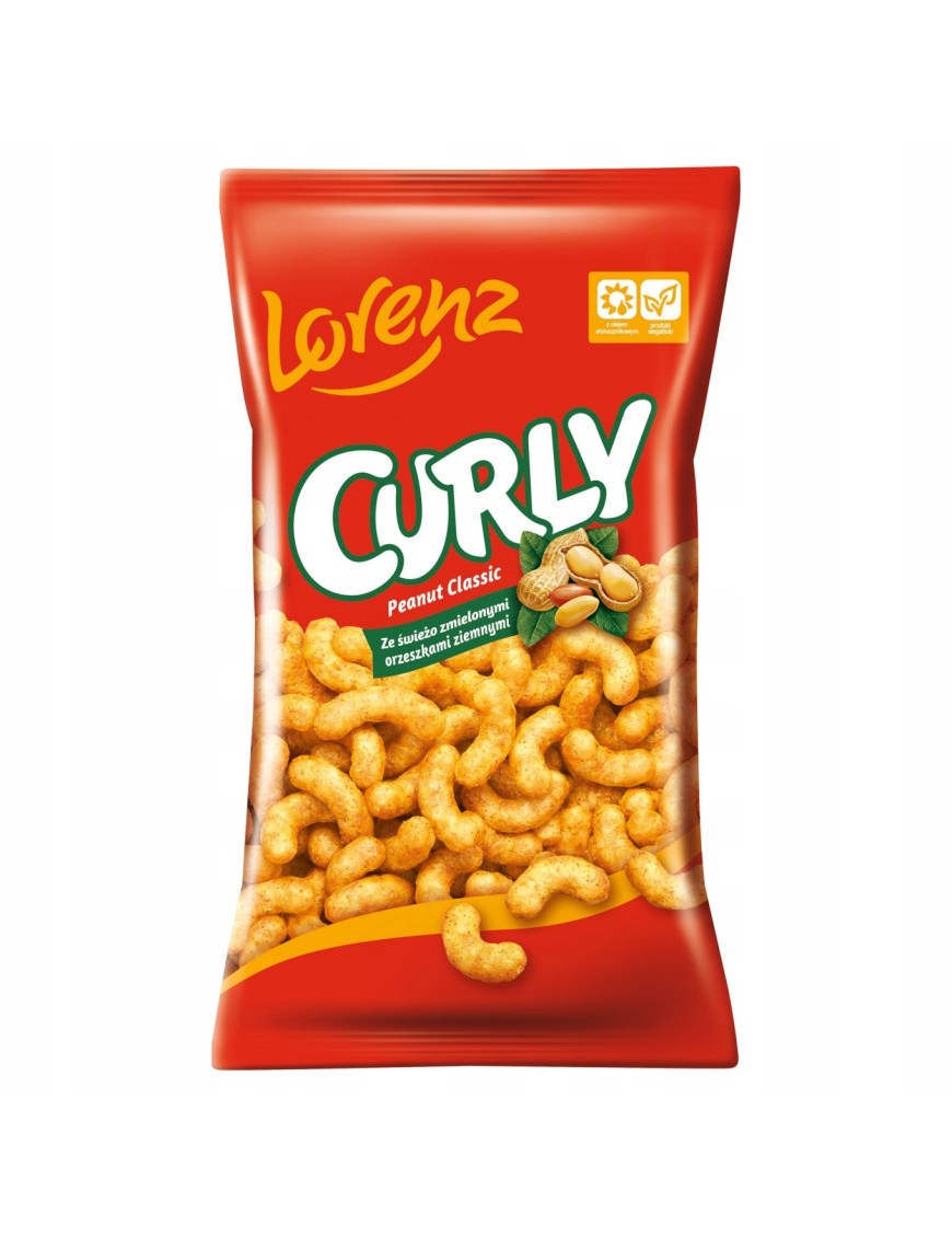 Curly Chrupki kukurydziane z orzeszkami ziemnymi