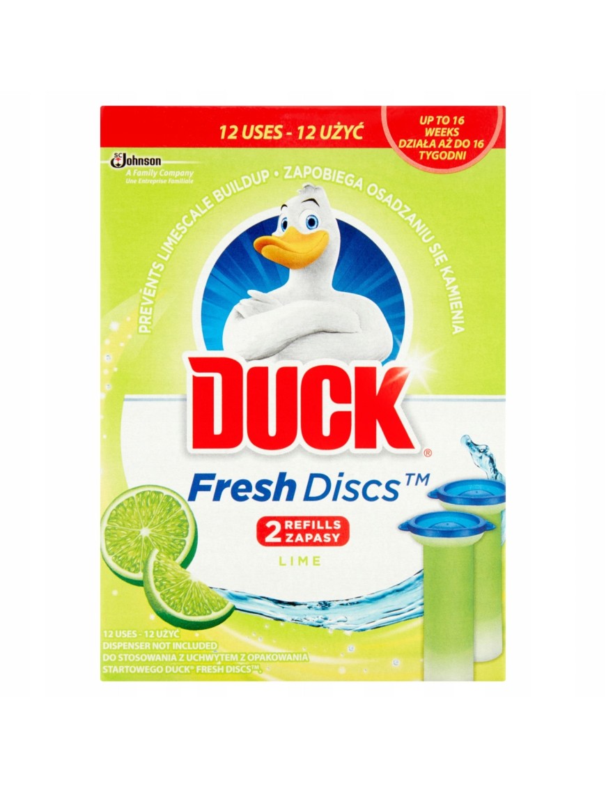 Duck Fresh Discs Lime Zapas krążka żelowego 72 ml