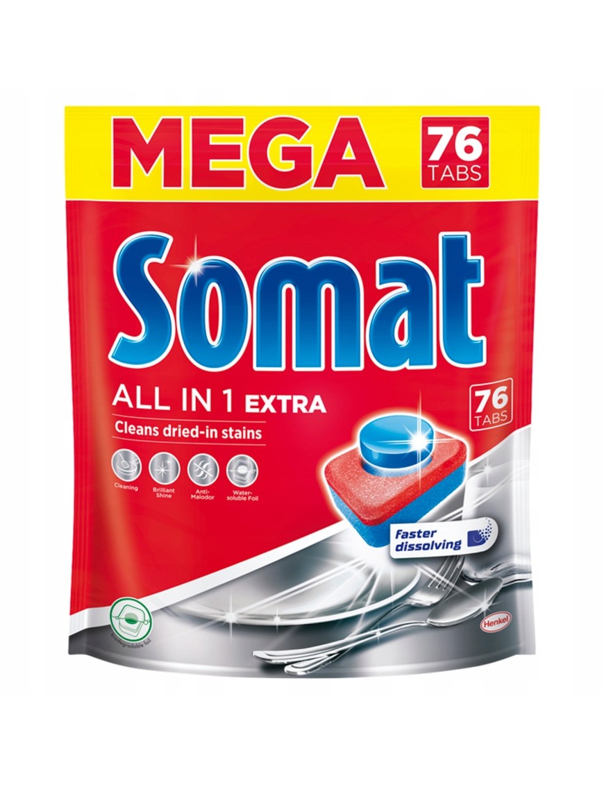Somat All in 1 Extra Tabletki do zmywarek 76 sztuk