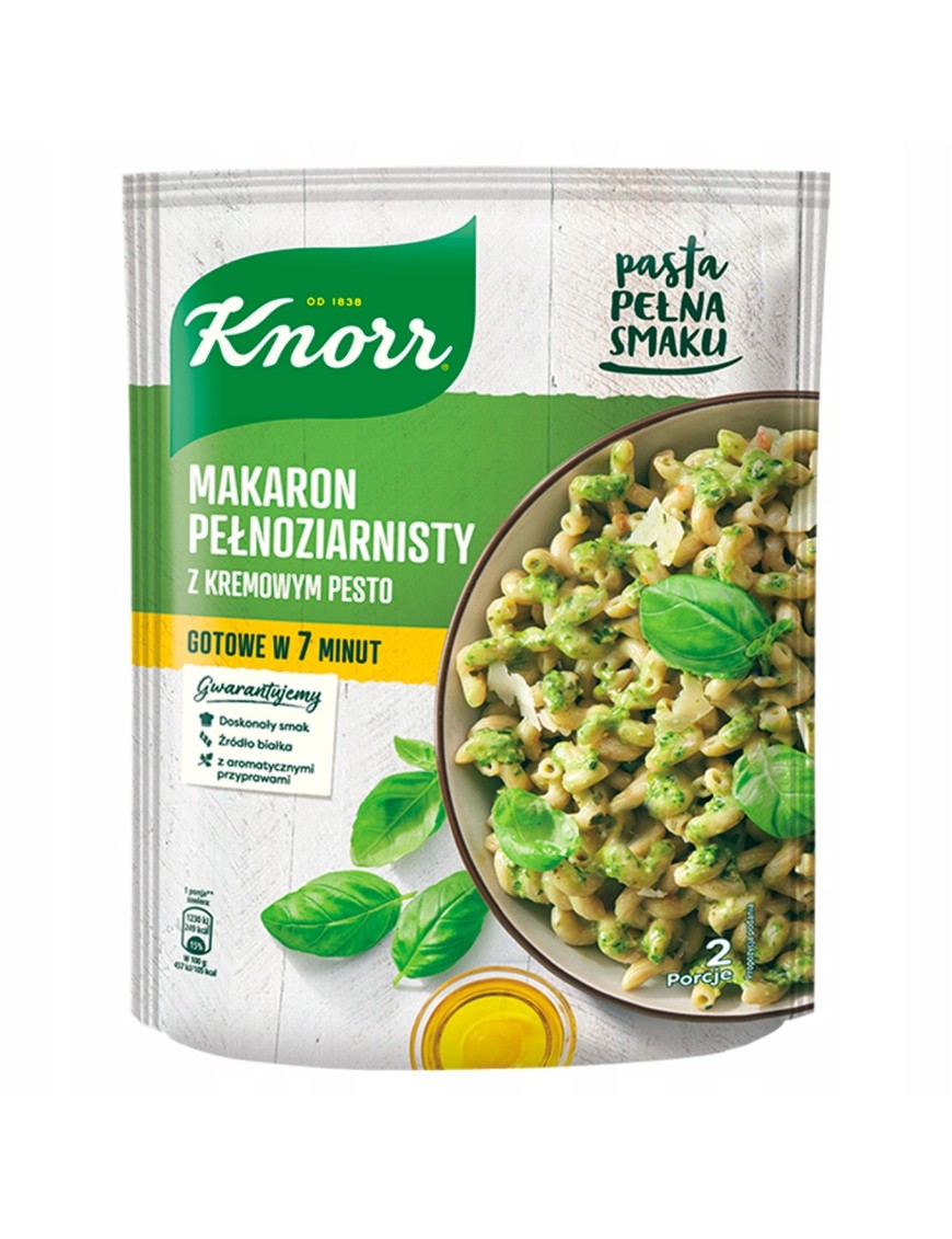 Knorr Makaron pełnoziarnisty z kremowym pesto 149g