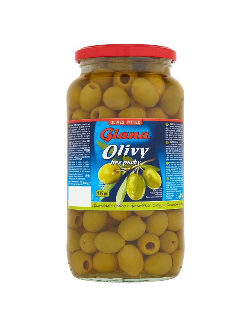 Hiszpańskie oliwki zielone bez pestek 935ml