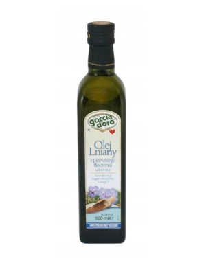 Olej lniany 500 ml Goccia D'oro