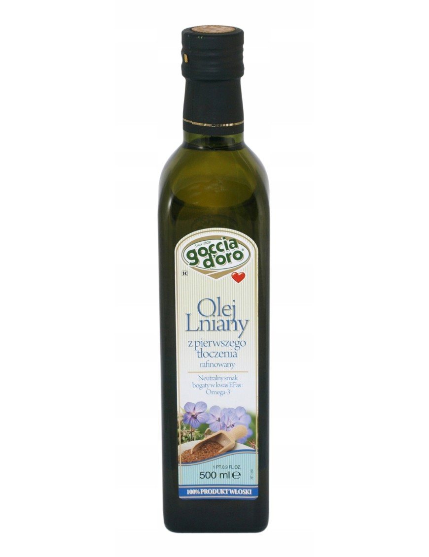 Olej lniany 500 ml Goccia D'oro