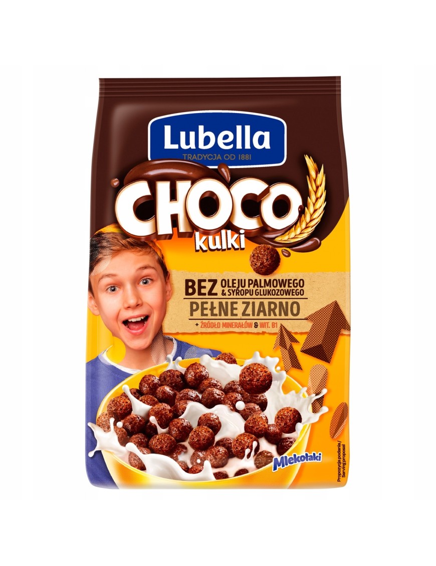 Lubella mlekołaki Choco Zbożowe kulki 250g