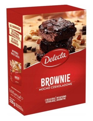 Delecta Brownie czekoladowe mieszanka do wypieku