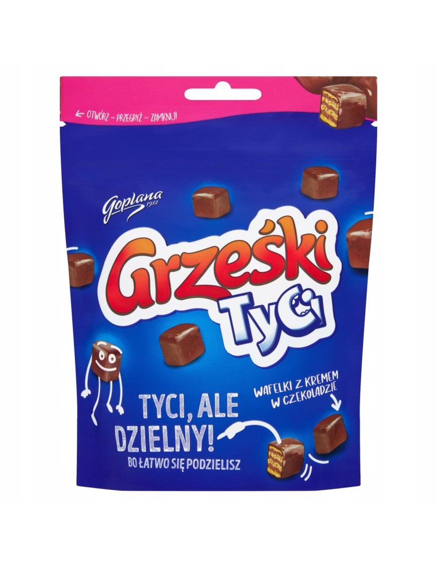 Grześki Tyci Wafelki z kremem w czekoladzie 120 g