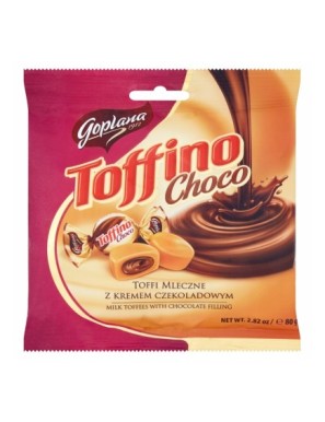 Goplana Toffino mleczne z kremem czekoladowym 80g