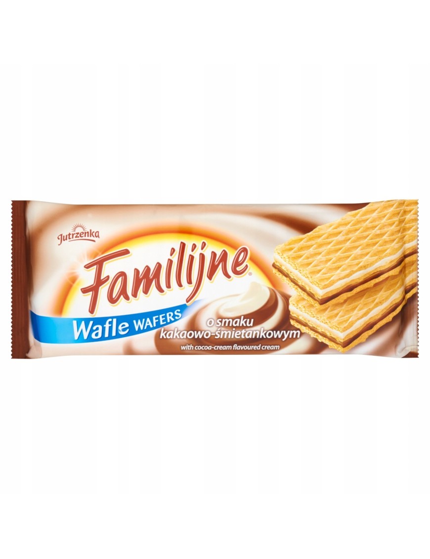 Familijne Wafle o smaku kakaowo-śmietankowym 180 g