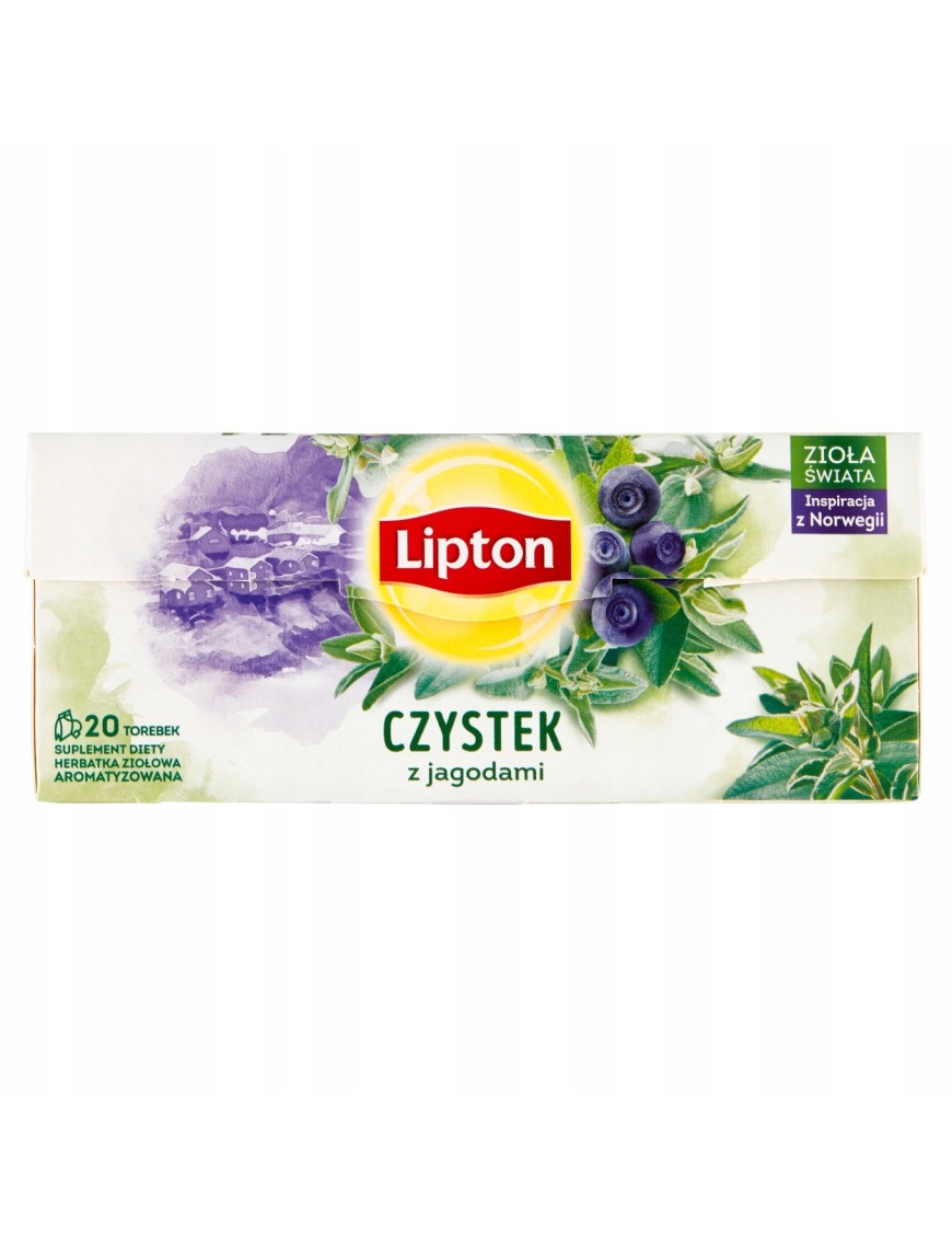 Lipton herbatka ziołowa aromatyzowana czystek 20 g
