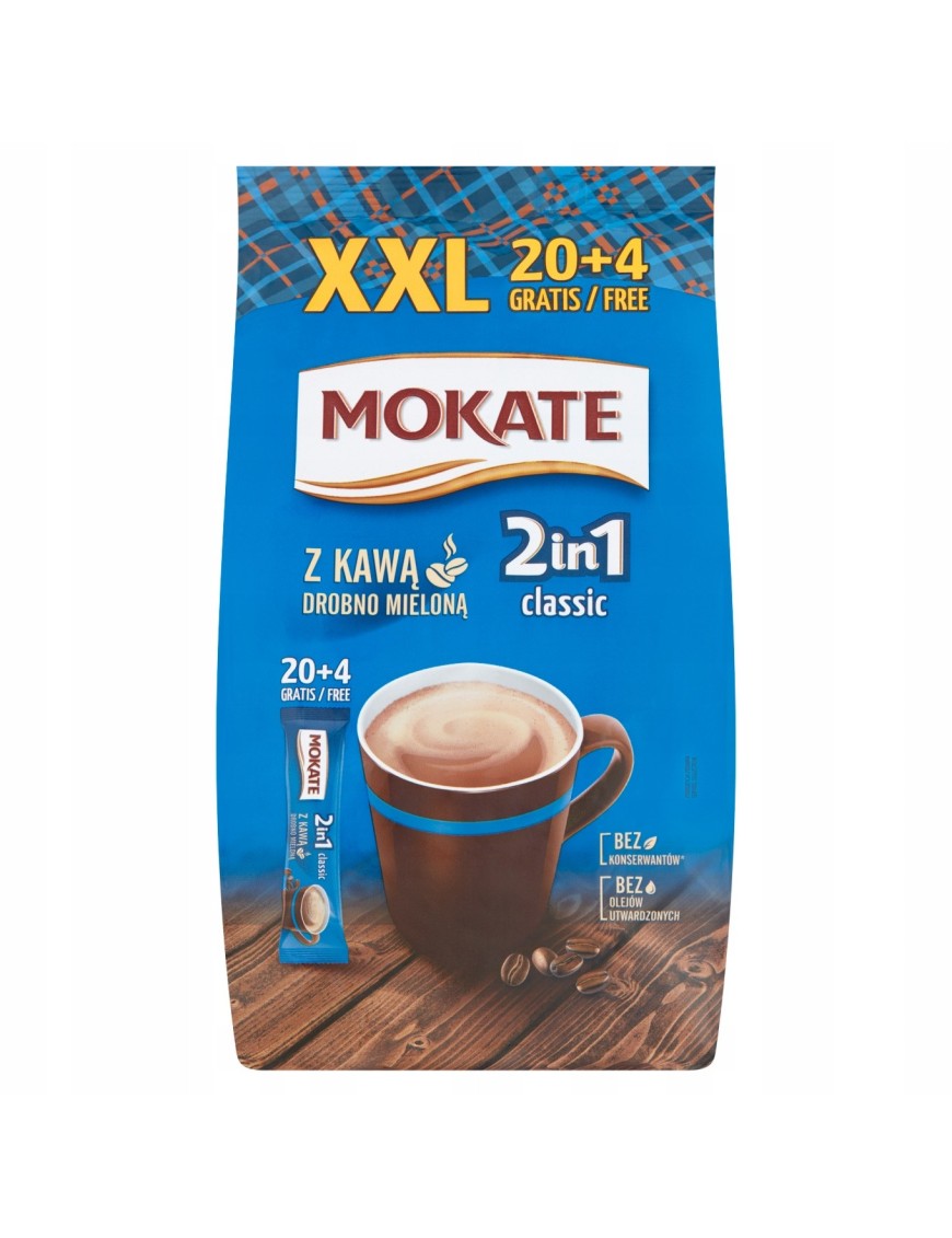 Mokate 2in1 Classic napój kawowy w proszku 336 g