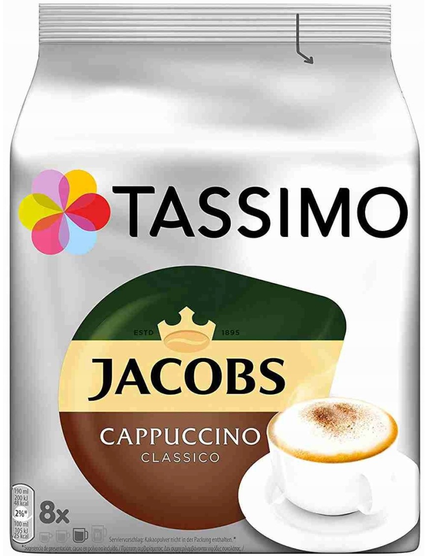 Tassimo Cappuccino Classico Kawa mielona 8kapsułek