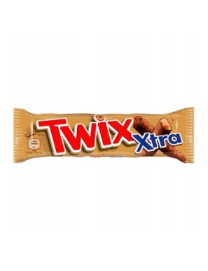 Twix Xtra Baton z ciastkami i karmelem 75g 2x375