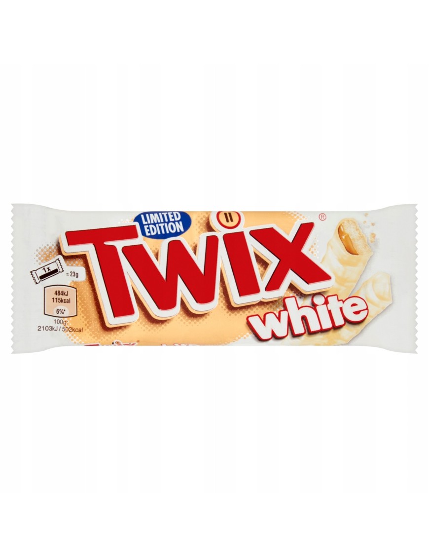 Twix White oblane karmelem i białą czekoladą