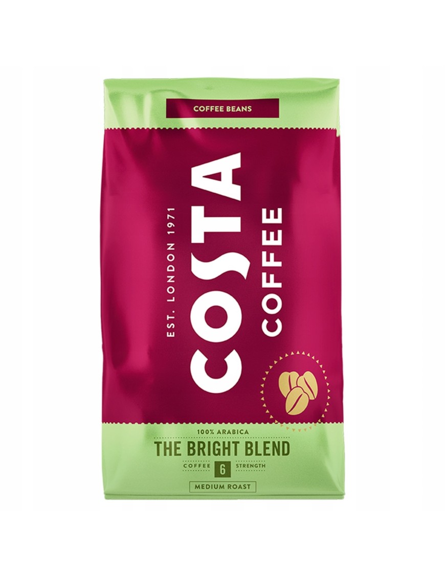 Costa Coffee Bright Kawa palona ziarnista 1 kg