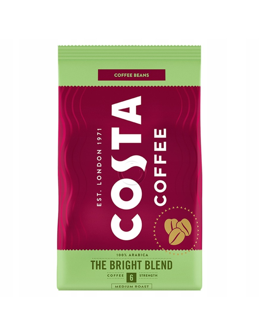 Costa Coffee Bright Kawa palona ziarnista 500 g